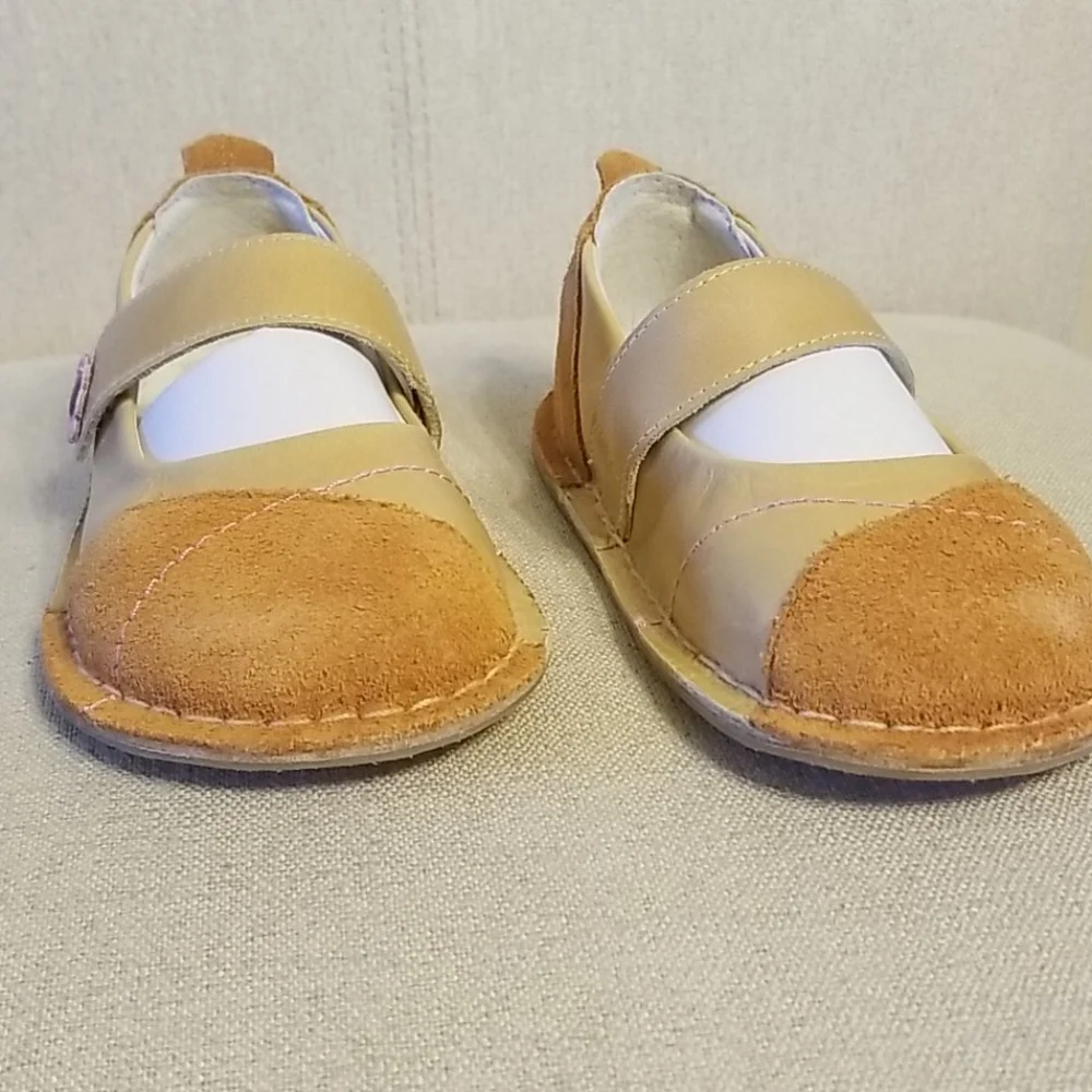 Pipit Toddler Jill Suede Shoes in Russet/Lt Caramel